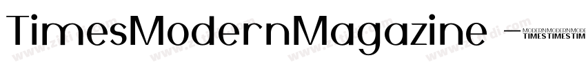 TimesModernMagazine 字体转换